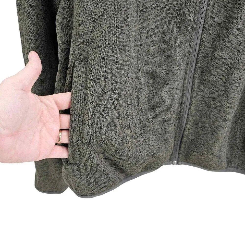 Ocean + Coast Full Zip Olive Jacket Men's Size XXL